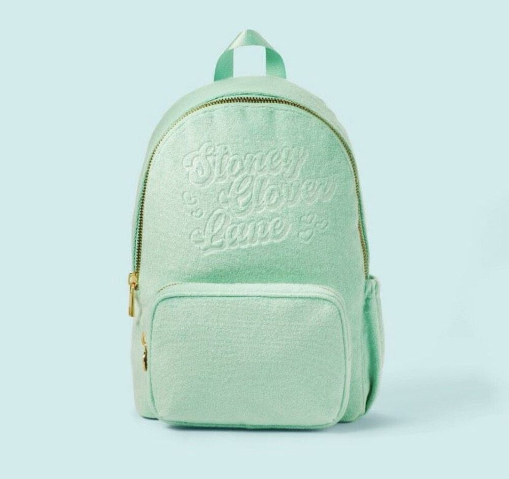 Stoney Clover Lane x Target Backpack Terry Cloth Mint Green Book Bag